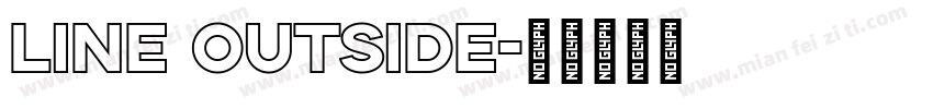 Line Outside字体转换
